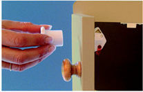 SOHO Manyetik Çocuk Emniyet Kapak Kilidi Beyaz 