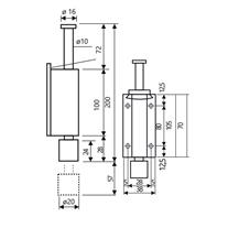 Soho  DS-016S Serisi Montajlı Yaylı Stoplu 140 mm 