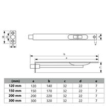 Soho Gömme Sürgü DB001 B Serisi 300 mm