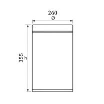 Soho Kapaksız Otel Tipi Açık Çöp Kutusu Saten 12 Litre 304 Kalite Paslanmaz Çelik