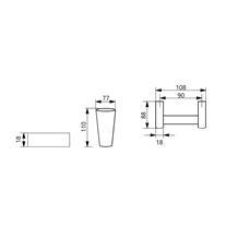 Soho Knox Serisi Duvara Monte Diş Fırçalık Paslanmaz Çelik Saten