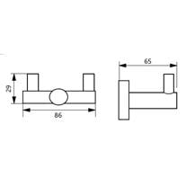 Soho Knox Serisi İkili Askılık Paslanmaz Çelik Saten