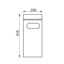Soho Kolon Küllük Dış Mekan Sigaralık Ayaklı Yuvarlak Küllük 