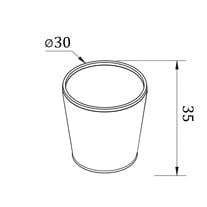 Soho Ofis Tipi Fileli Çöp Kovası Yuvarlak Gri 