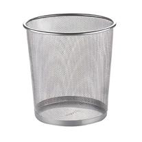 Soho Ofis Tipi Fileli Çöp Kovası Yuvarlak Gri 