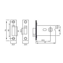 SOHO Paslanmaz Alınlı Dilli Gömme Kilit