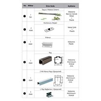 SOHO Phantom 80 kg Sürgülü Kapılar Serisi için Sürme Kapı Sistemi  