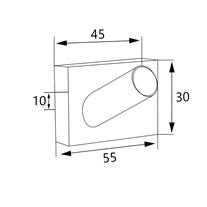 SOHO PICCOLO Tekli Bornoz Askılık Krom 