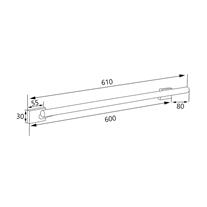 SOHO PICCOLO Uzun Havluluk 605mm Krom