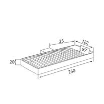 SOHO PRADO Süngerlik Köşeli Krom