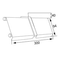 SOHO PRADO Tuvalet Kağıtlık İkili Kapaklı Krom
