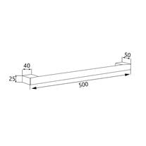 SOHO PRADO Uzun Havluluk 50Cm Krom