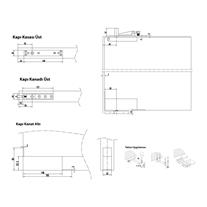 SOHO SH-212 H Hidrolik Kapı Menteşesi Nikel
