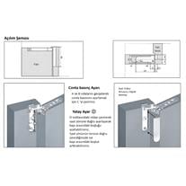 SOHO SH-216 Serisi Pivot Menteşe  Ayarlı Nikel