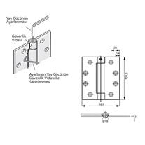 SOHO Yaylı Yaprak Mentese 2060 Serisi 201 Paslanmaz Çelik 4