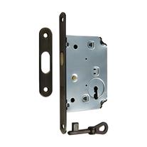 STV ART.KC1 Serisi Kayar Kapı Kilidi Yuvarlak Rozetli Bronz Oda Tipi