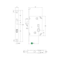 STV Sürme Kapı Kilidi Yuvarlak Rozet WC K1-SL01