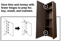 SUGATSUNE Cam Kapı Menteşe Kapağı GH-J95FP-CR