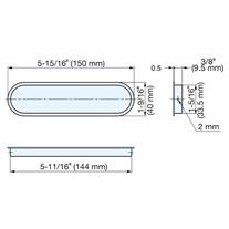 SUGATSUNE OP-150 Oval Gömme Kulp
