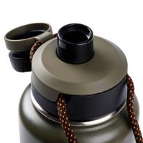 Tantitoni Yeşil Çift Katmanlı Paslanmaz Çelik Termos Su Şişesi 950ml