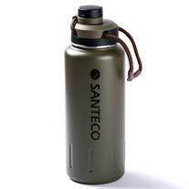 Tantitoni Yeşil Çift Katmanlı Paslanmaz Çelik Termos Su Şişesi 950ml