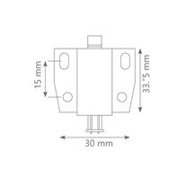Tek İticili Mıknatıs Çıtçıt Siyah