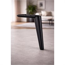 Zence Metal Saç Ayak 160mm Mat Siyah