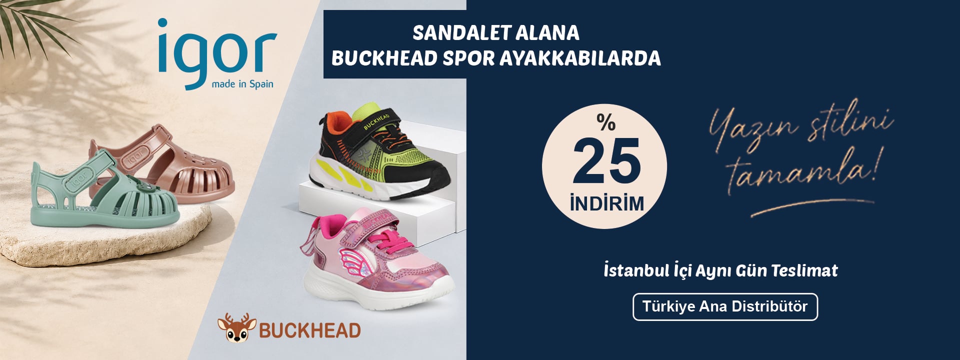 IGOR SANDALET ALANA BUCKHEAD SPOR AYAKKABI %25 İNDİRİM