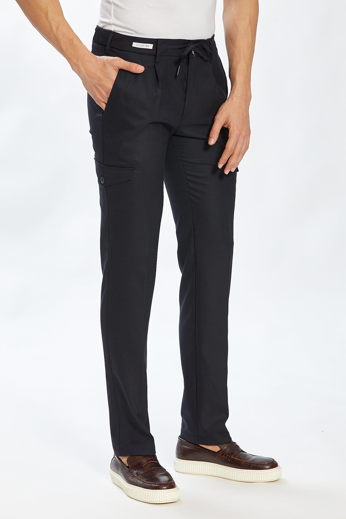 Ecer Liffey Pleated Kargo Pantolon, Yaz Slimfit Pantolon, ECER