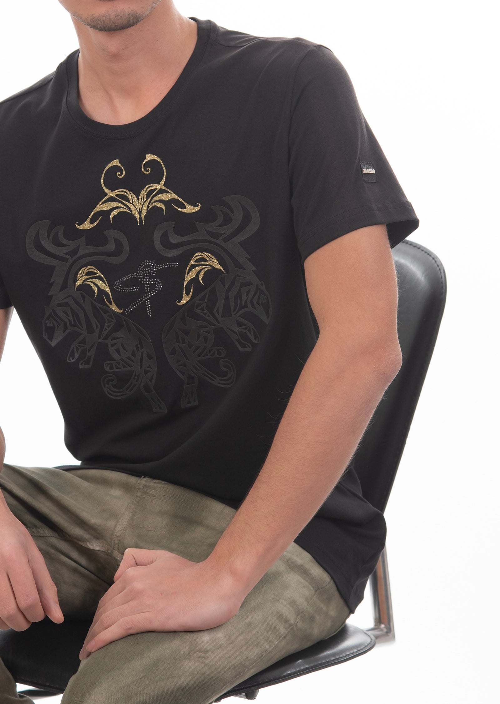 Basic Gold Baskılı T-Shirt