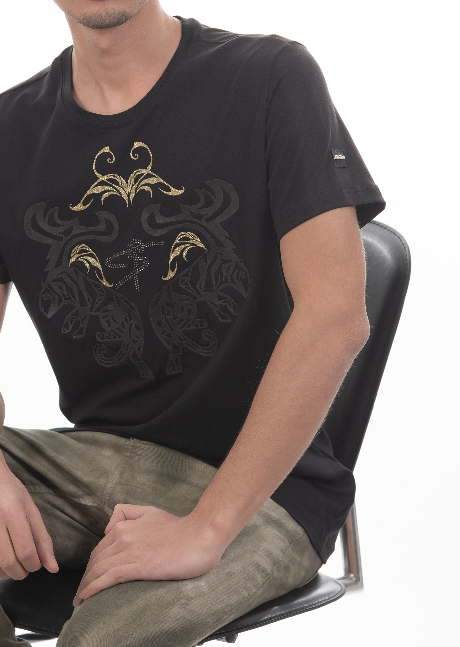 Basic Gold Baskılı T-Shirt