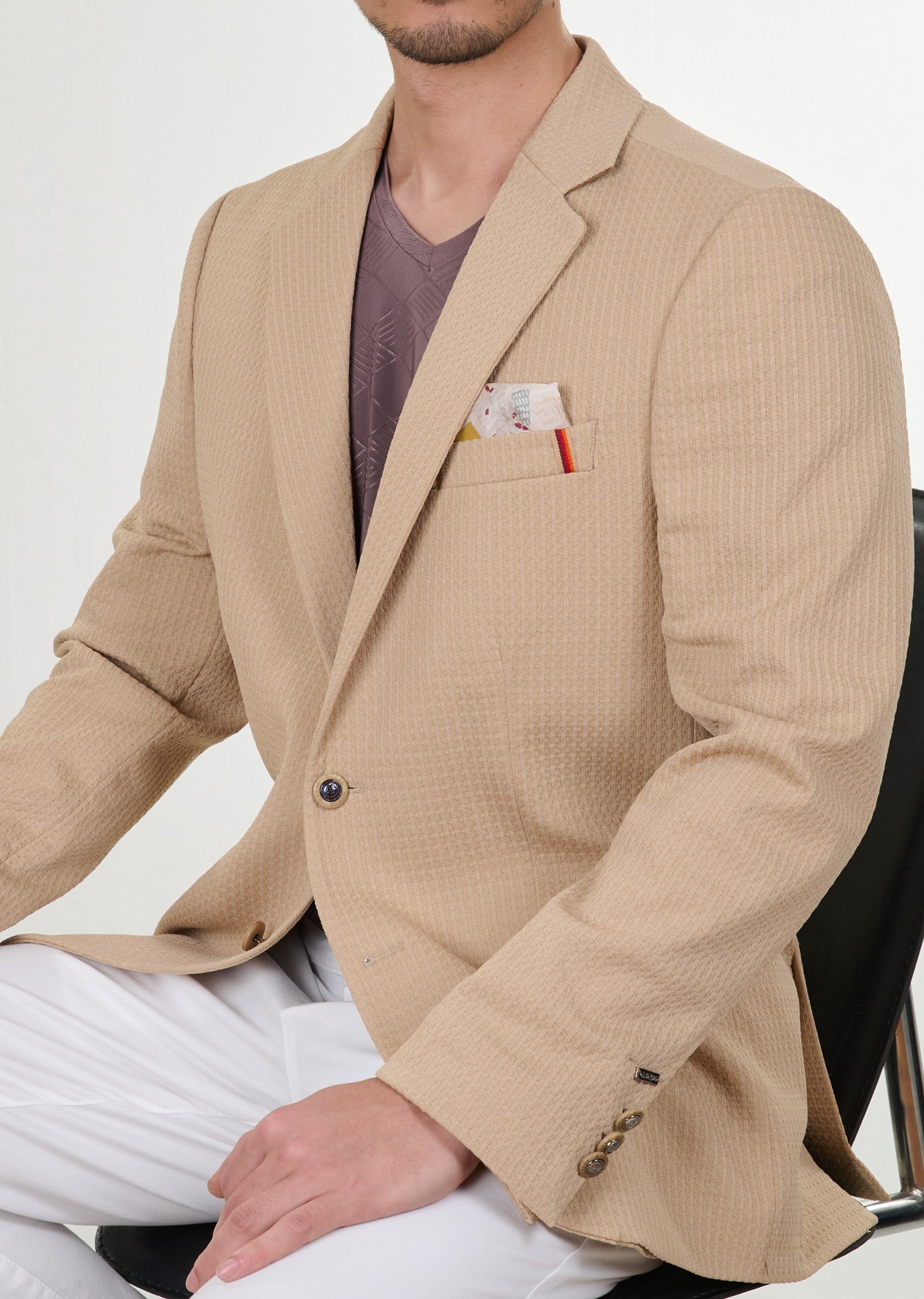 Jakarlı Blazer Ceket