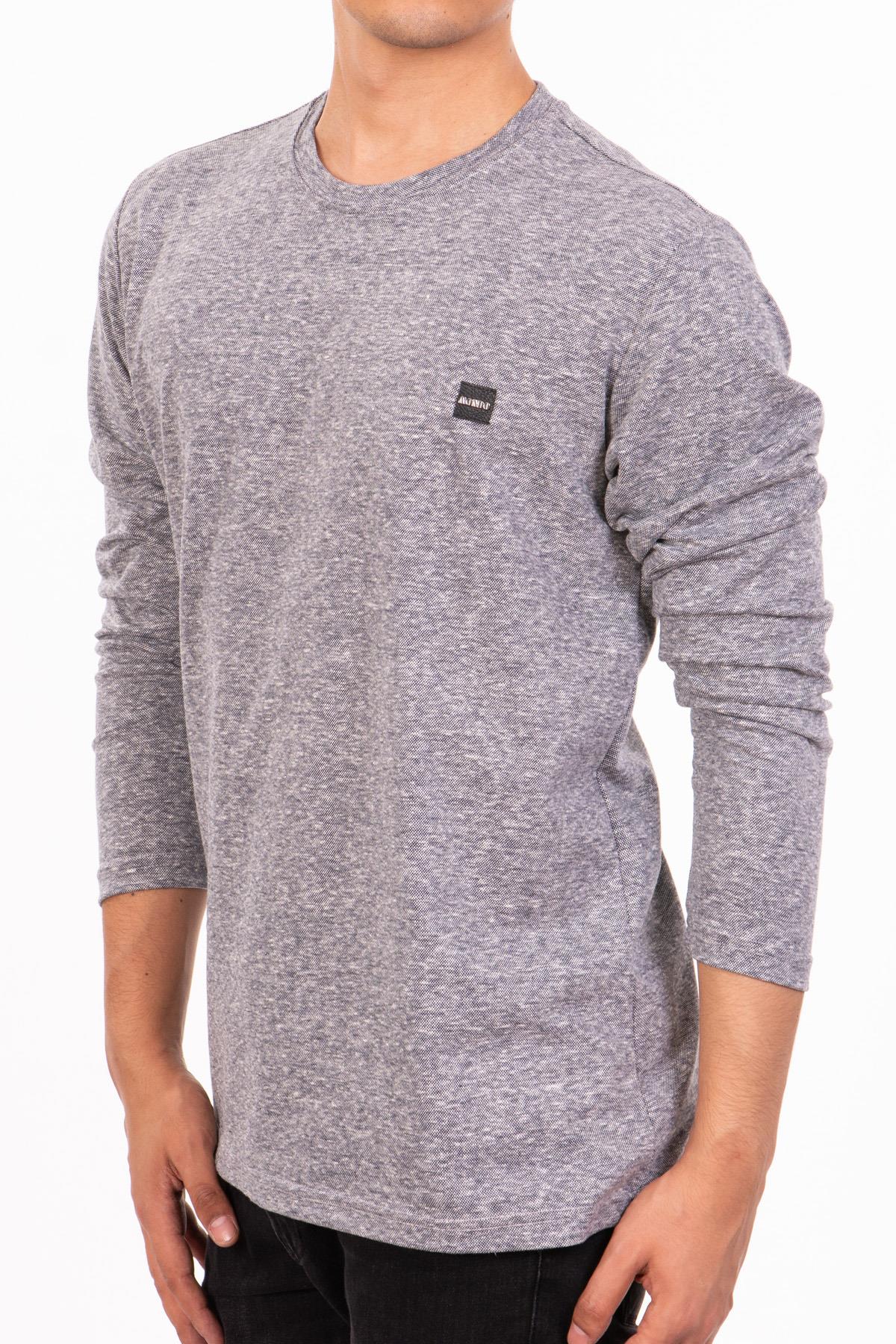 Lacivert kırçıllı sweatshirt