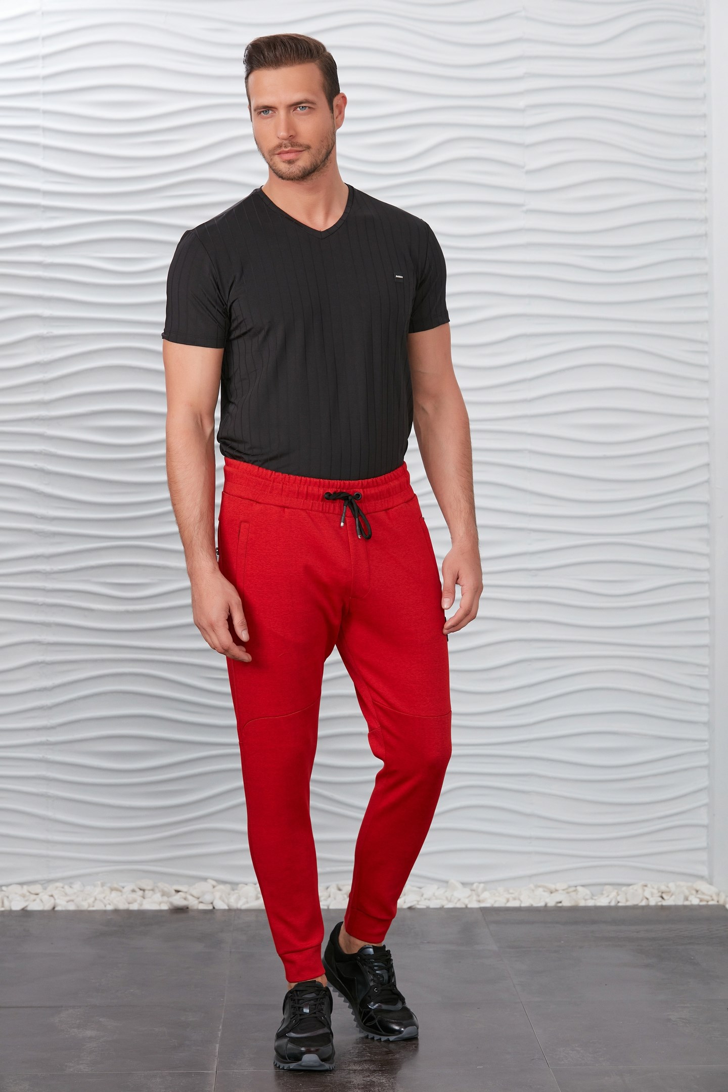 Kırçıllı Sarı Parçalı Jogger Pantolon · 6