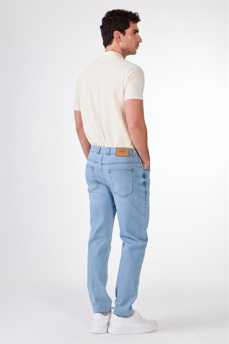 Açık Mavi Slim Fit Erkek Denim Pantolon