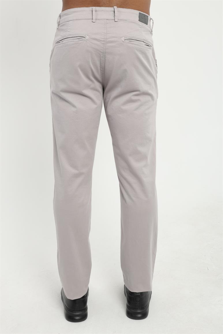Açık Gri Düz Regular Fit Erkek Pantolon