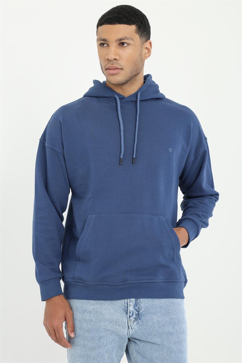 Açık Lacivert Regular Fit Erkek Sweatshirt