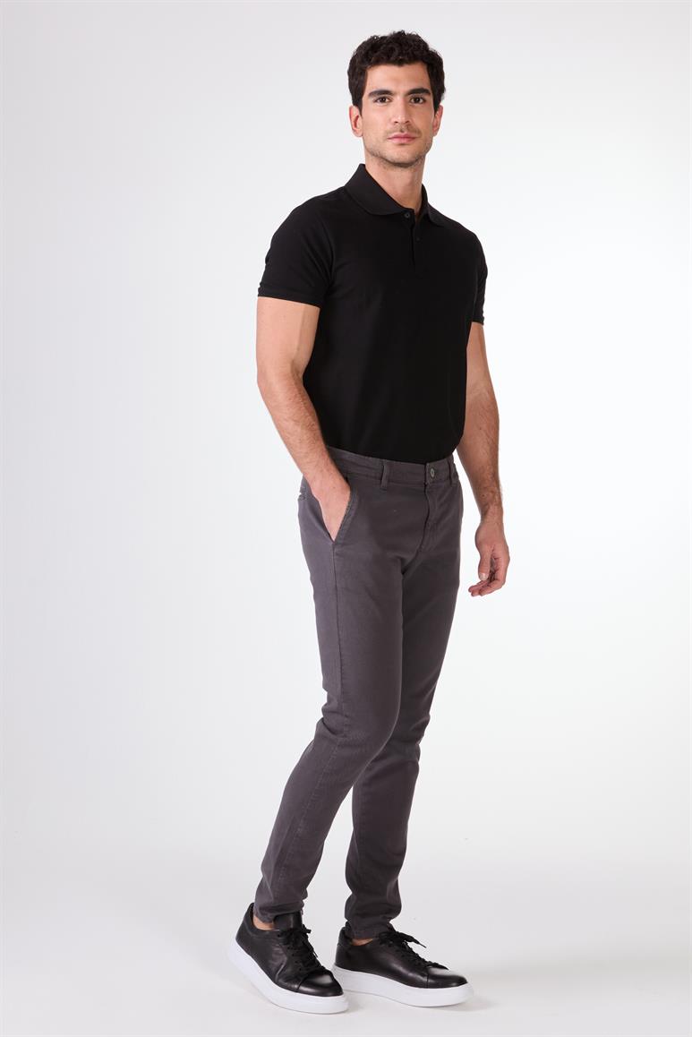 Erkek Regular Fit Antrasit Casual Pantolon