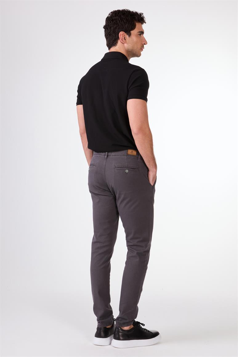 Erkek Regular Fit Antrasit Casual Pantolon