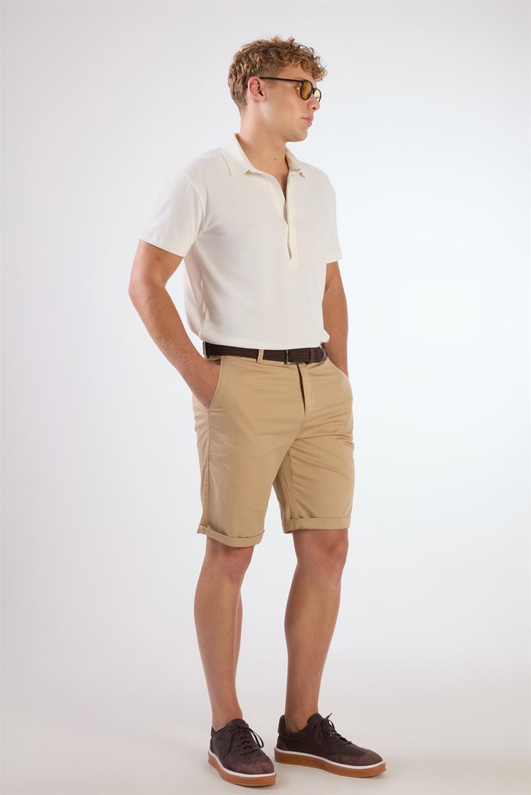 Camel Erkek Regular Fit Düz Casual Short 