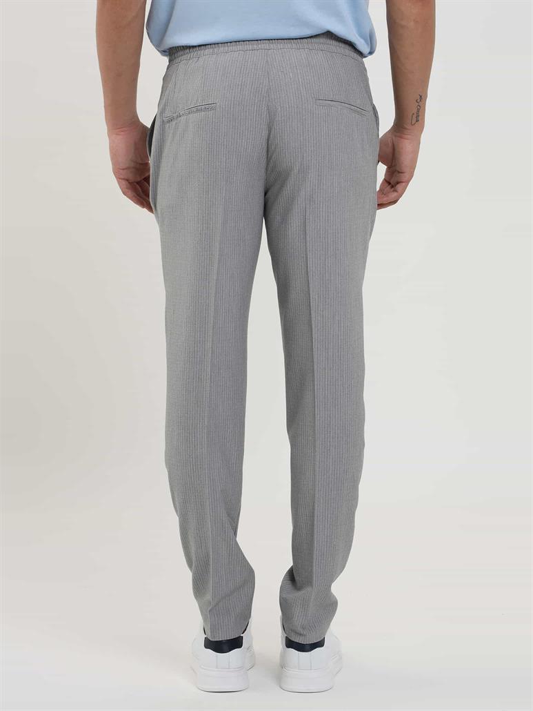 Antrasit Erkek Slim Fit Gofre Desenli Jogger Pantolon 