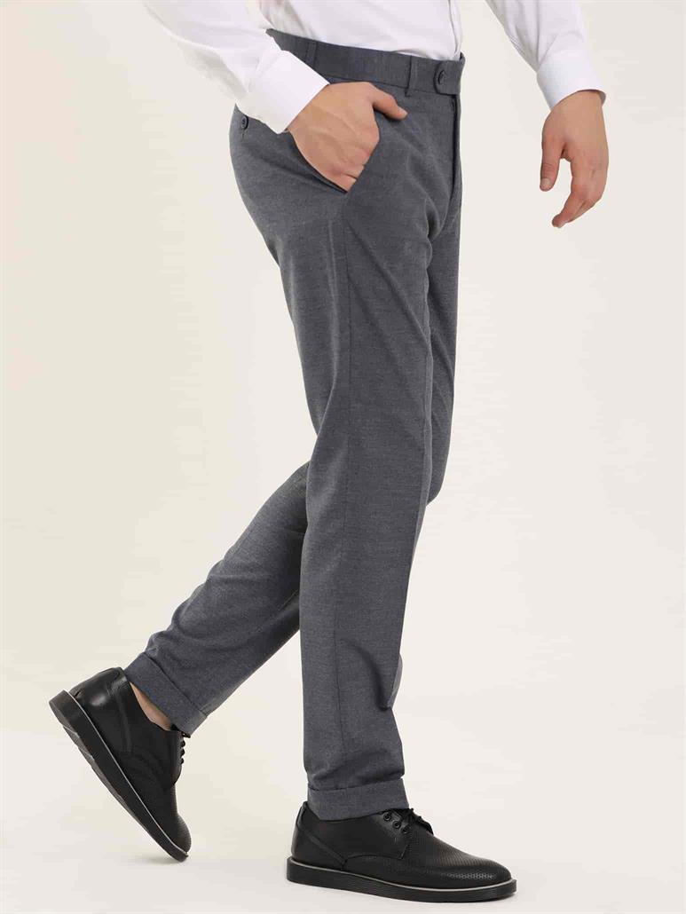 İndigo Erkek Regular Fit Düz Klasik Pantolon 