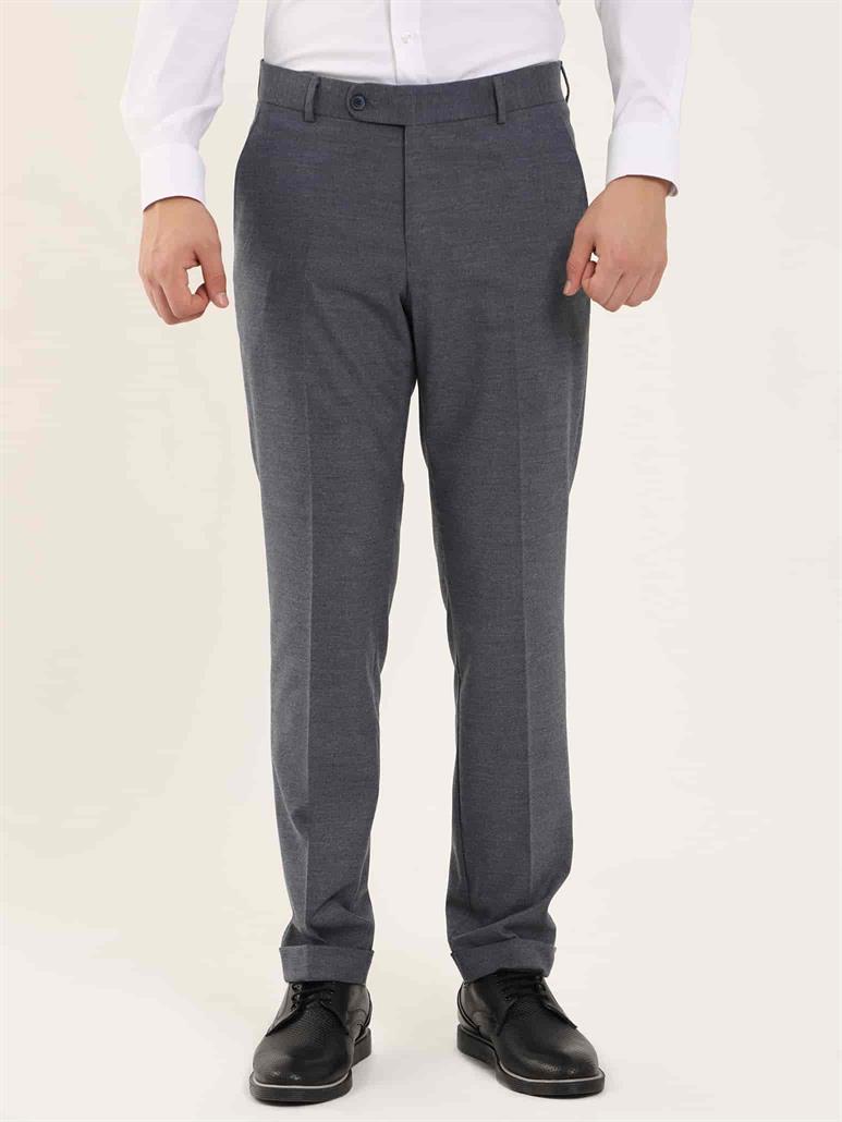 İndigo Erkek Regular Fit Düz Klasik Pantolon 