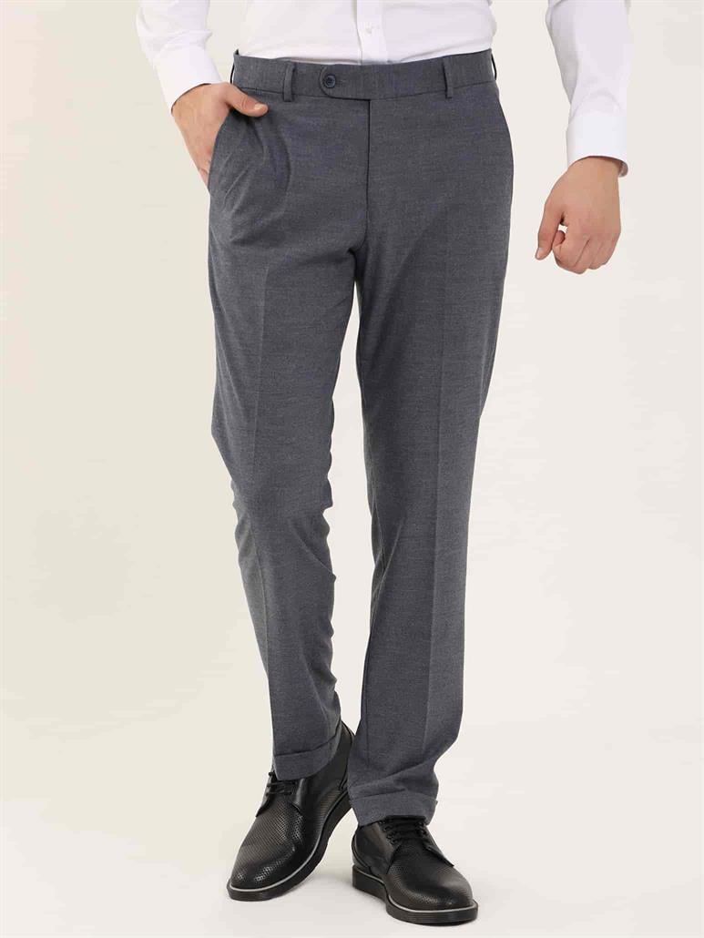 İndigo Erkek Regular Fit Düz Klasik Pantolon 