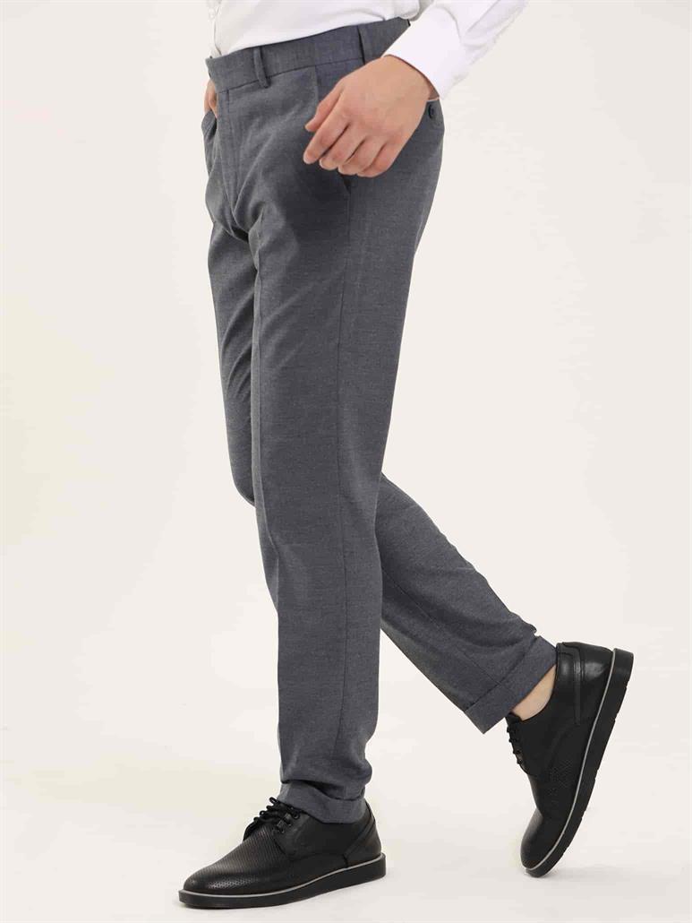 İndigo Erkek Regular Fit Düz Klasik Pantolon 