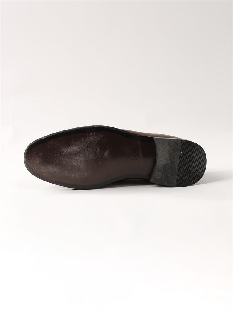 Kahverengi Erkek Deri Klasik Ayakkabı 