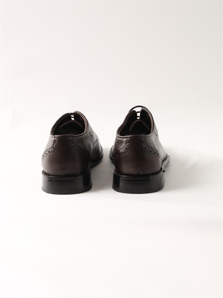 Kahverengi Erkek Deri Klasik Ayakkabı 