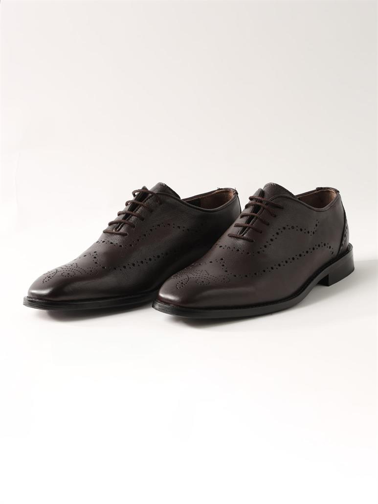 Kahverengi Erkek Deri Klasik Ayakkabı 