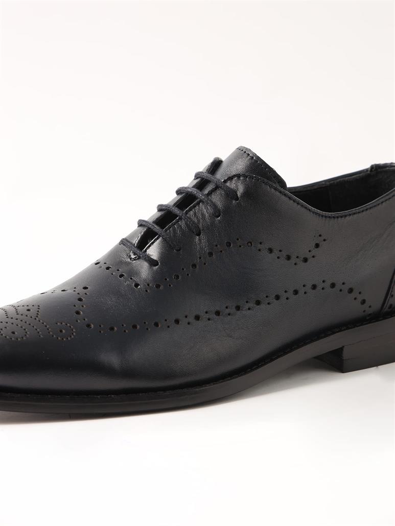 Lacivert Erkek Deri Klasik Ayakkabı 