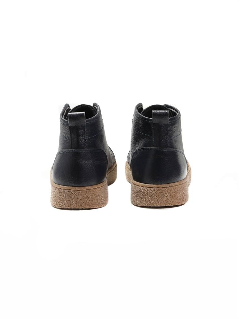 Lacivert Erkek Düz  Bot 